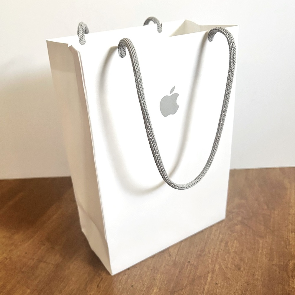 APPLE Store White Paper Retail Shopping Bag